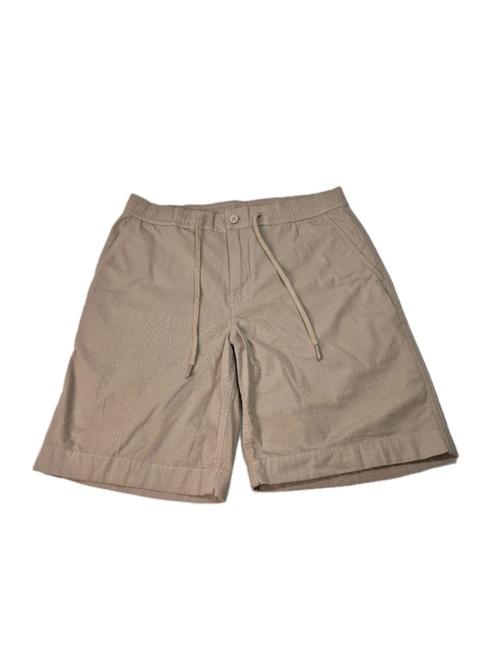 Cremieux Men's Shorts Size 32 Khaki Washed Down Embroidered Logo Drawstring 37